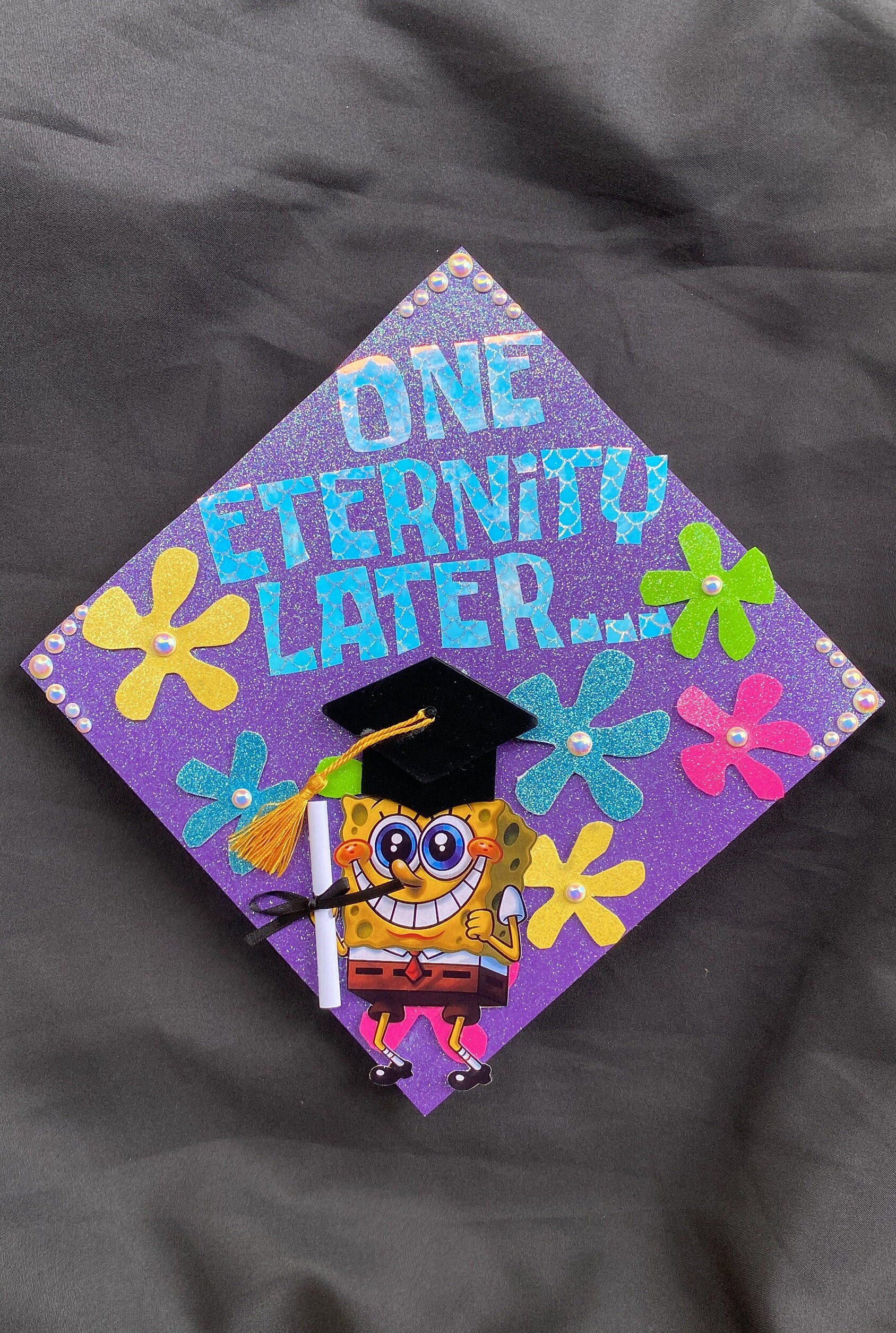 Spongebob Grad Cap Design Etsy