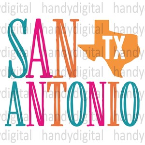 San Antonio Instant Digital Download Clipart Vector Outline Stencil