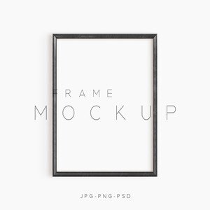 5:7 Vintage Frame Mockup, Minimalist Wood Frame Mockup,Vertical Frame Mockup, Poster Frame Mockup, Print Mockup Frame,Black Frame Mockup,L60