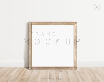 1x1 Vintage Frame Mockup, Vintage Gold Frame Mockup, Square Frame Mockup, Print Mockup Frame, Digital Frame Mockup, L92