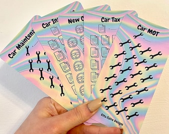 Car Fund Tracker: Savings Challenge Bundle, Cash Stuffing Envelopes