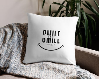 Basic Pillow with Just Smile logo