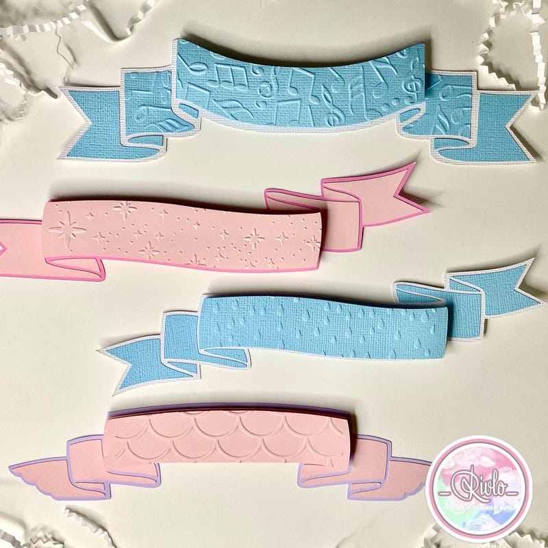 Ribbon Banner Layers - Etsy UK