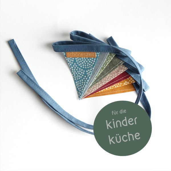 Mini Wimpelkette „fröhliche farben“ für Kaufladen oder Kinderküche (Outdoor geeignet)