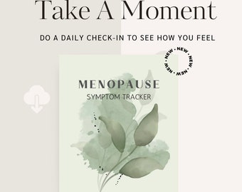 Menopause Symptom Tracker, Perimenopause and Menopause Wellbeing, 240 Pages To Track Symptoms, Habits  and Find Wellness Printable PDF