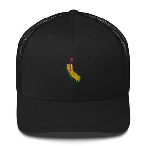 California Golf - Masters-inspired design Trucker Cap, Gift for Golfers, Father&#39;s Day Gift, Mother&#39;s Day Gift, Golf Hat, California Gifts