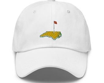 Kapelusz golfowy North Carolina, kapelusz inspirowany Masters, prezenty golfowe, prezenty na wieczór kawalerski