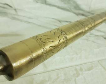 Handcrafted Unlacquered Brass Towel Bar: Bathroom Hardware