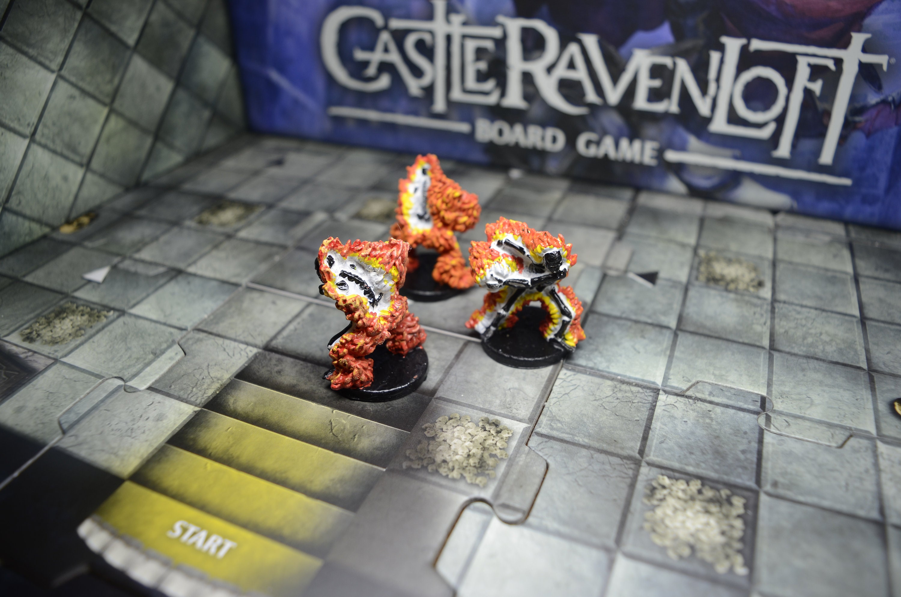 D&D Castle Ravenloft With Painted Miniatures Etsy