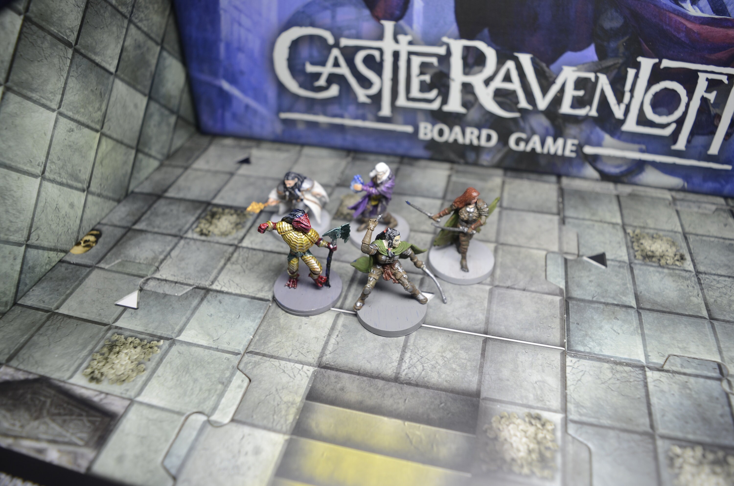 D&D Castle Ravenloft With Painted Miniatures Etsy