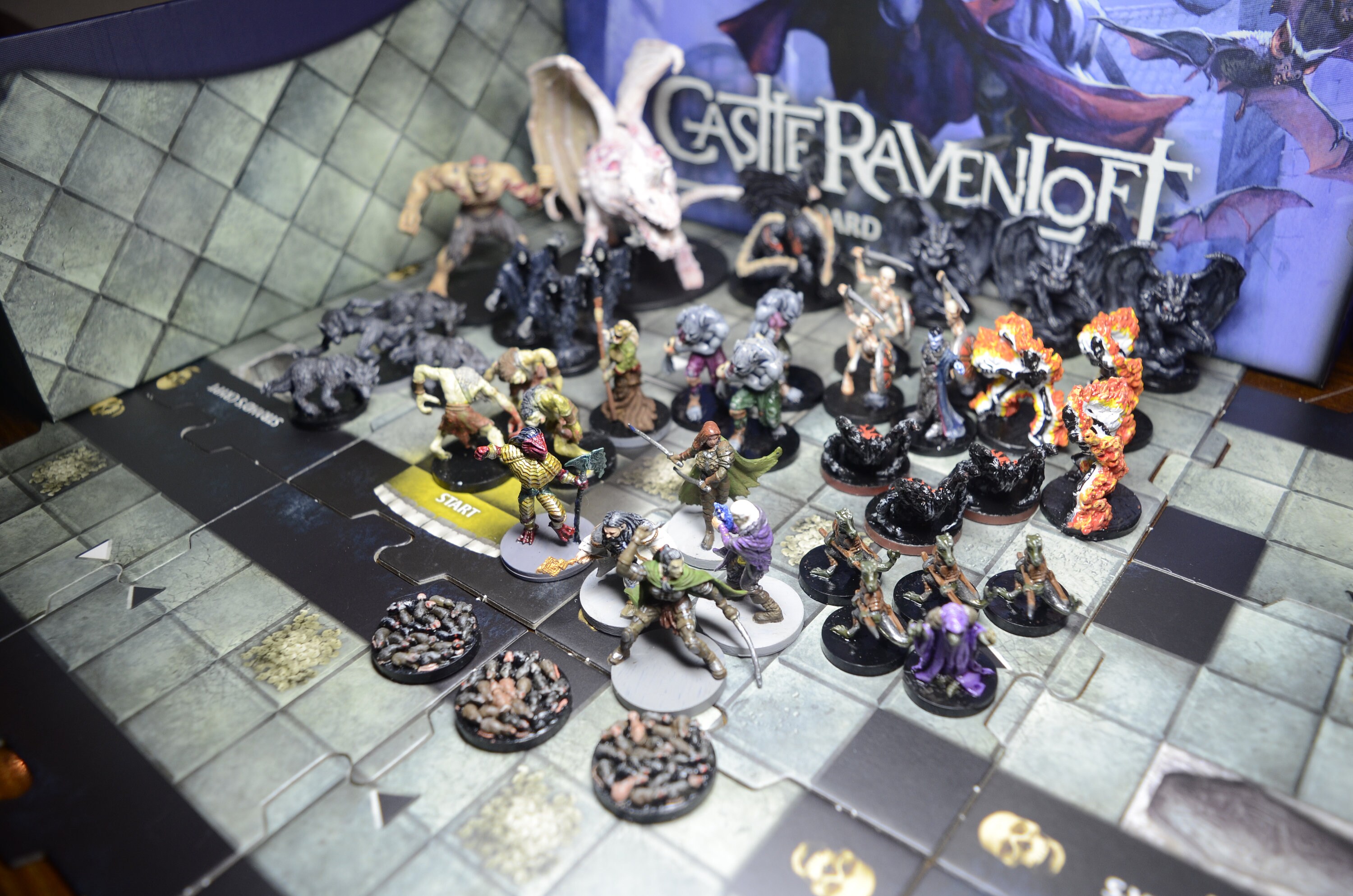 D&D Castle Ravenloft With Painted Miniatures Etsy