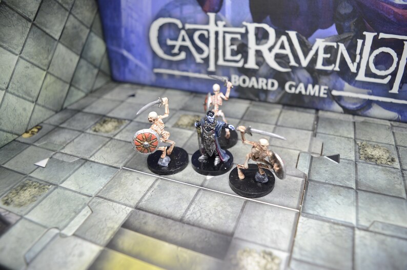 D&D Castle Ravenloft With Painted Miniatures Etsy