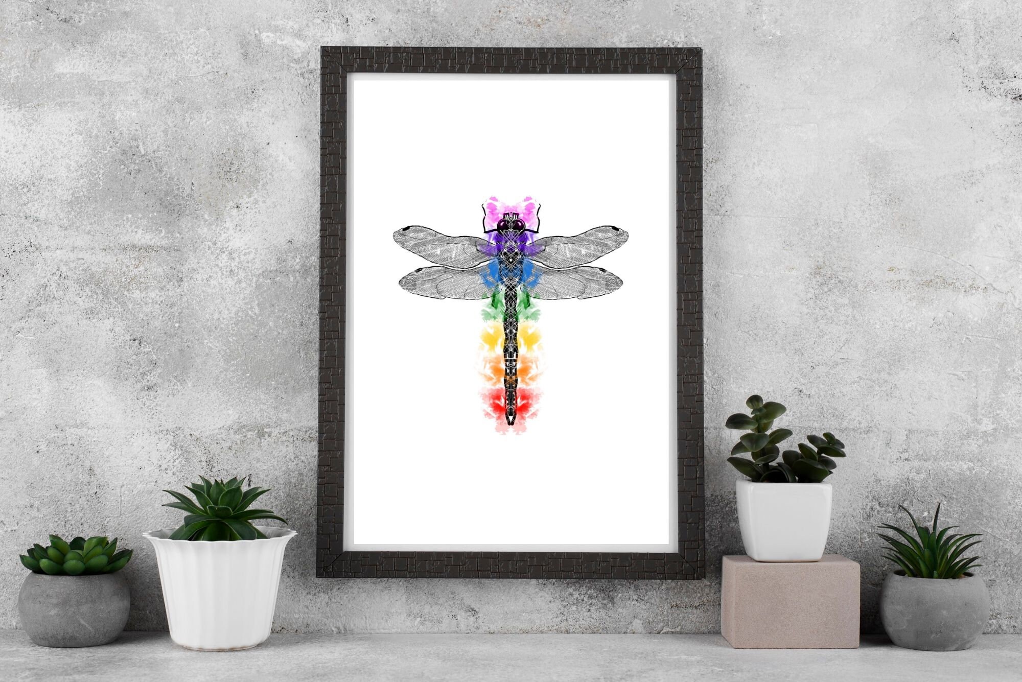 Dragonfly Printable Wall Art Insect Digital Poster Spirit Animal Art ...