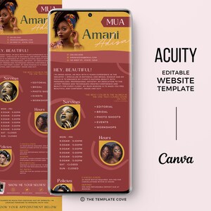 MUA Acuity, PMU Website, Acuity Esthetician, Acuity Template PMU, Acuity Template Makeup Artist, Acuity Temp, Policy Template Acuity
