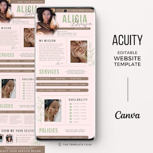 Acuity Esthetician, MUA Acuity Scheduling Template, Acuity Template PMU, DIY Booking Site, Acuity Temp, Policy Template Acuity