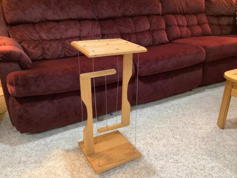 Solid Red Oak Tensegrity Table 11-3/8'' Wide 26-1/4 ''height - Etsy