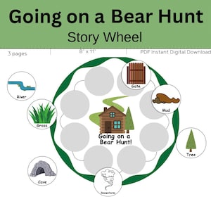 Going on a Bear Hunt Activity Digital Download // Sequencing //Preschool Printable // Homeschool // Storytime // Bear Hunt