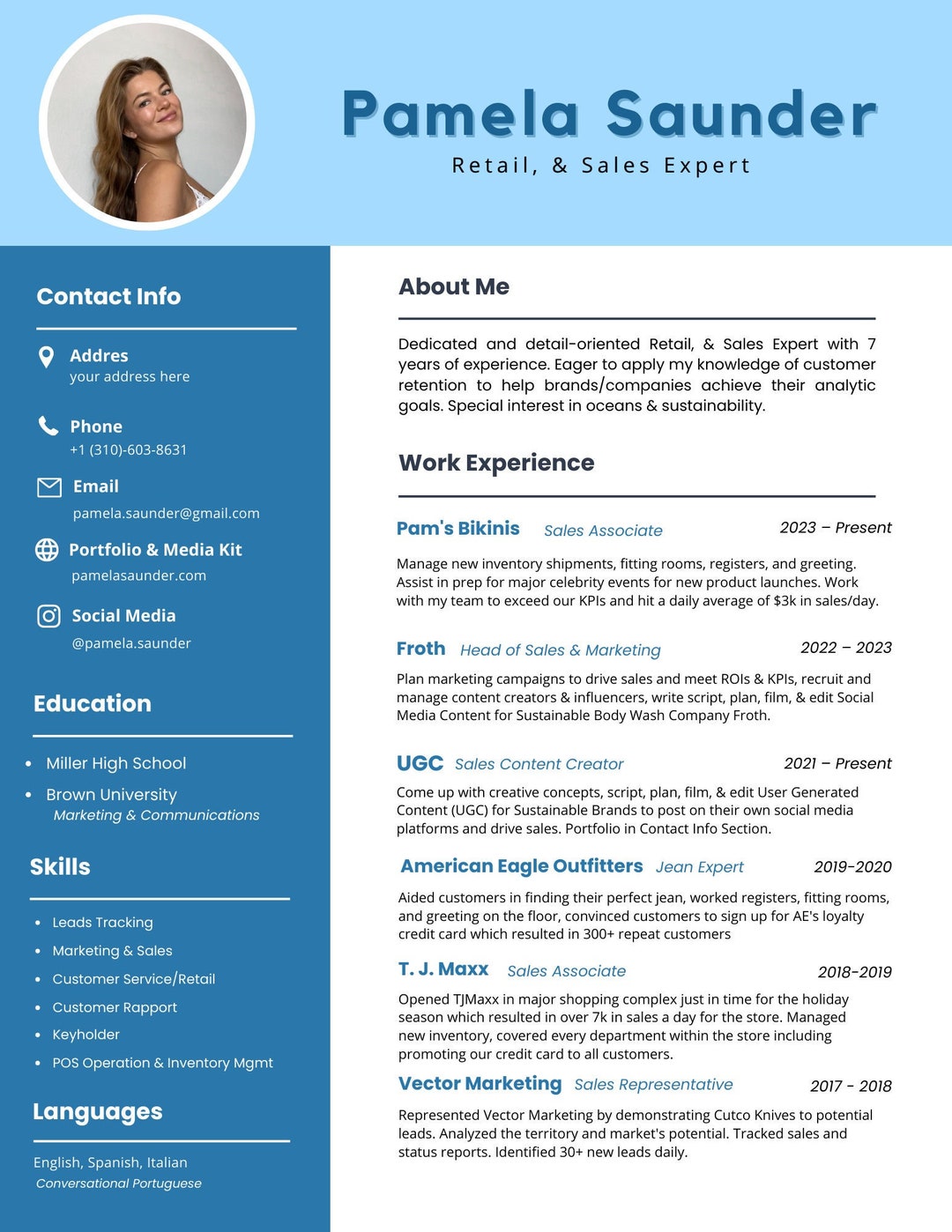 Retail Trainer Resume Career Promotion Resume Template Distinctive
