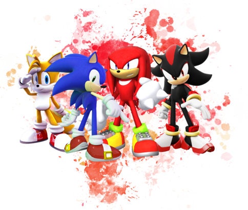 Sonic the Hedgehog Png Digital File Clipart Knuckles Tails 