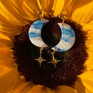 Celestial ocean earrings