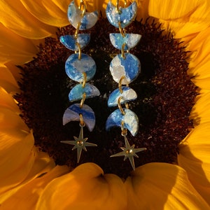 Celestial ocean earrings