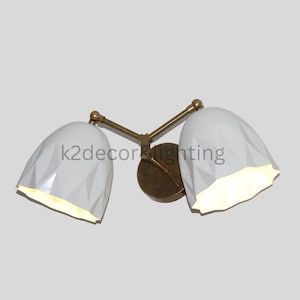 Mid Century Brass Wall Sconce Wall Lamp Light, Italian Stilnovo Inspired Modern Wall Sconce Lamp, Hallway Entrance Lamp Powder Room