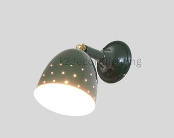 Applique da parete in ottone regolabile in stile moderno di metà secolo