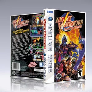 Night Warriors Darkstalker&#39;s Revenge [Sega Saturn] w/DVD Case & Artwork Insert