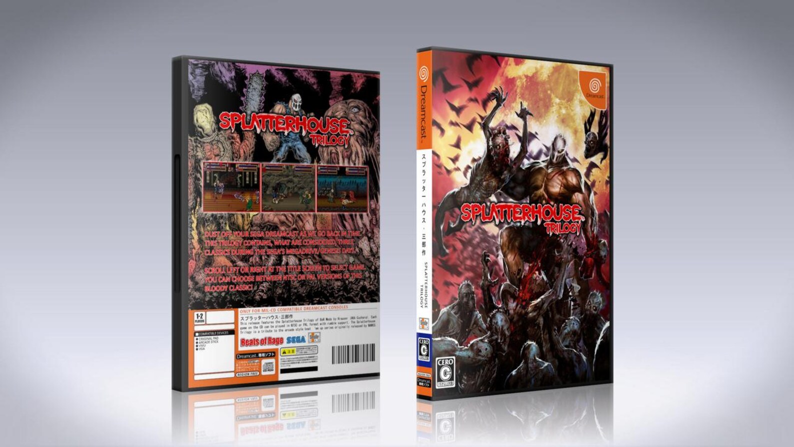 Splatterhouse Trilogy [dreamcast] W/dvd Case & Artwork Insert - Etsy