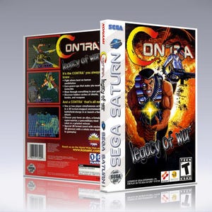 Contra Legacy of War [Sega Saturn] w/DVD Case & Artwork Insert