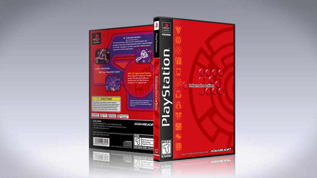 Internal Section ENGLISH TRANSLATION [PS1] W/dvd Case & Artwork Insert ...