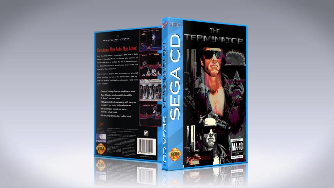 ターミネーターCD．DVD入れ The Terminator [sega CD] W/dvd Case & Artwork Insert - Etsy