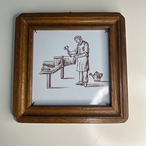 Dutch tile with the frame
