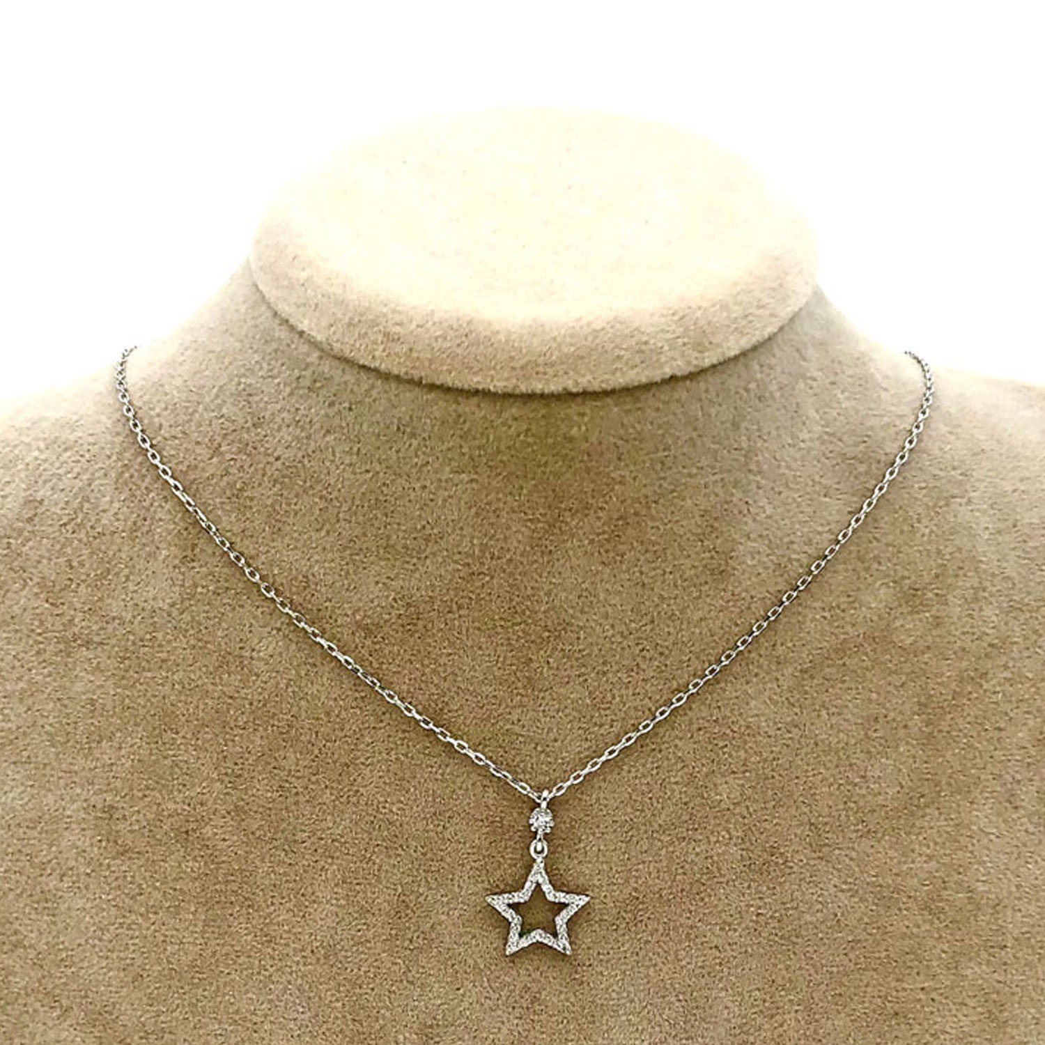Star Necklace Zirconia - Gold