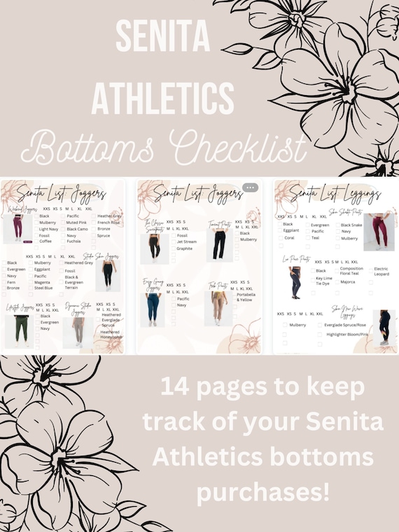 Senita Athletics Checklist: Bottoms
