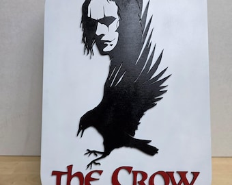 The Crow movie inspired wood sign