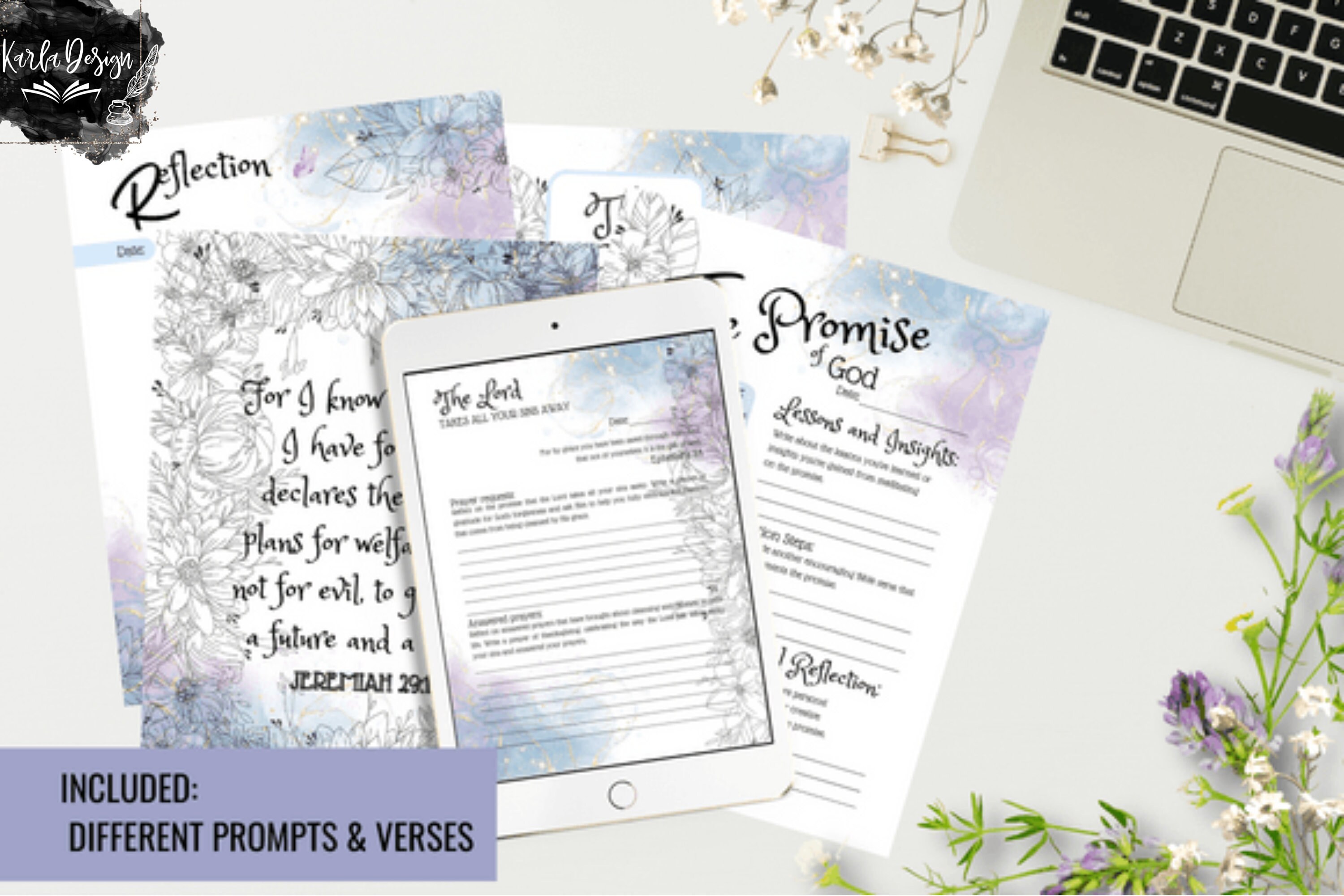 Prayer Journal Printable | Bible Study Guide | Gratitude Journal ...