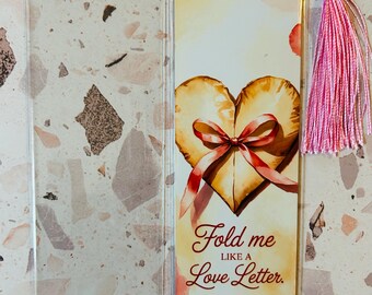 Double-Sided Metal Bookmark:Spicy Romance bookmark