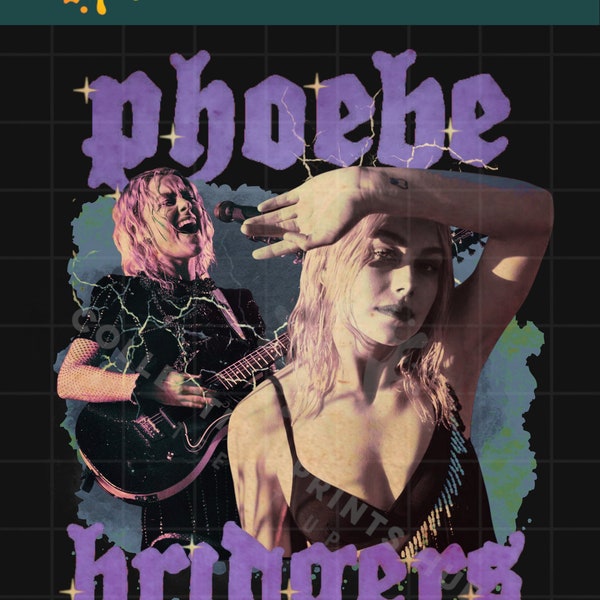 Phoebe Bridgers Vintage 90s PNG Great For T-shirt, Phoebe Bridgers T-Shirt