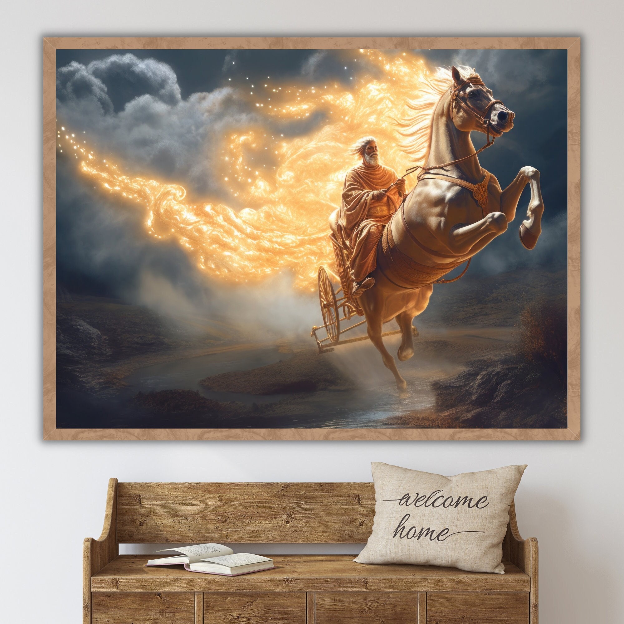 Elijah DIGITAL DOWNLOAD Jesus Bible Art, Modern Bible Poster, Jesus Print Art Bible, Home decor wall art, boho scripture