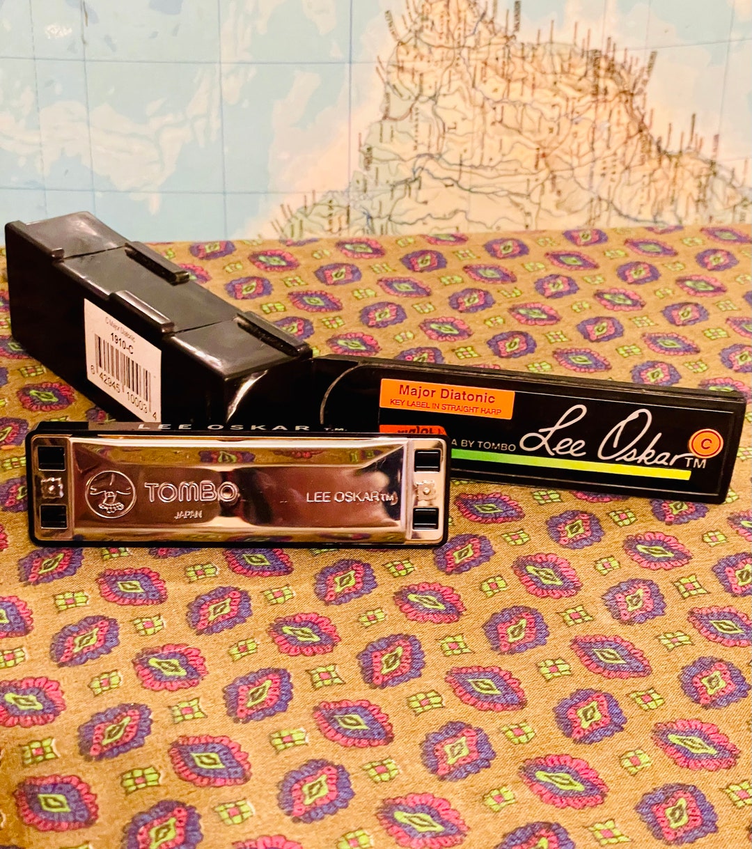 Vintage Harmonica by Tombo Lee Oskar Key of C Etsy