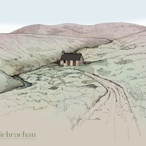 Allt Scheicheachan Bothy Print