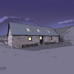 Callater Stable Bothy Print