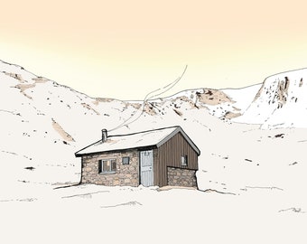 Hutchison Memorial Hut Print