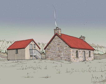 Red House Bothy Print