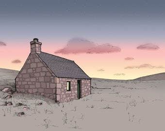 Sheilin O' Mark Bothy Print
