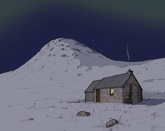 Corrour Bothy Print