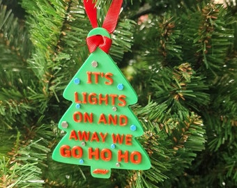 F1 Christmas Tree Ornament – Lights Out & Away We Go