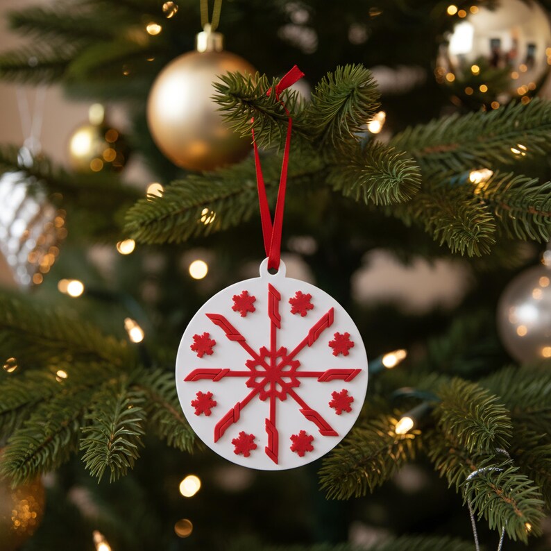 Set of 3 Formula 1 inspired Christmas Tree Decorations - F1 Baubles image 6