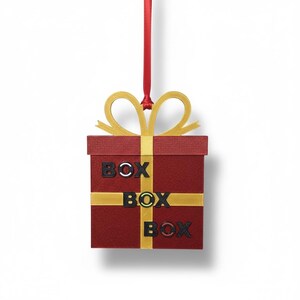Set of 3 Formula 1 inspired Christmas Tree Decorations - F1 Baubles image 5